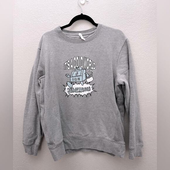 Jiberish Other - Jiberish "It's a Cold World" Icebox Crewneck Sweatshirt Size L (Fits like a Med)